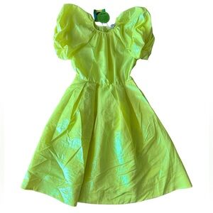 NWT Christopher John Rogers for Target Medium Yellow Neon Dress Missing Belt